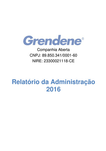 Vorschaubild Grendene Jahresbericht 2016