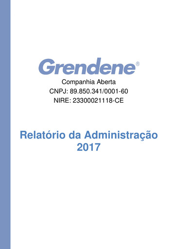 Vorschaubild Grendene Jahresbericht 2017