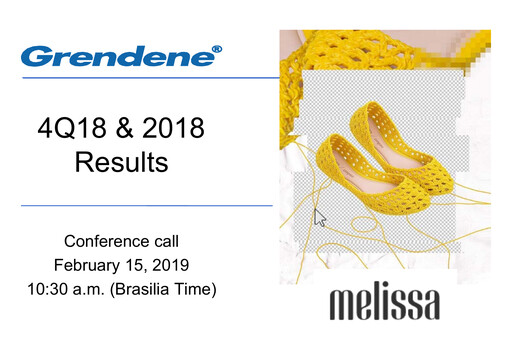 Miniature Grendene Rapport trimestriel 2018-q4