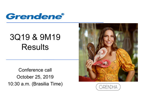 Miniature Grendene Rapport trimestriel 2019-q3