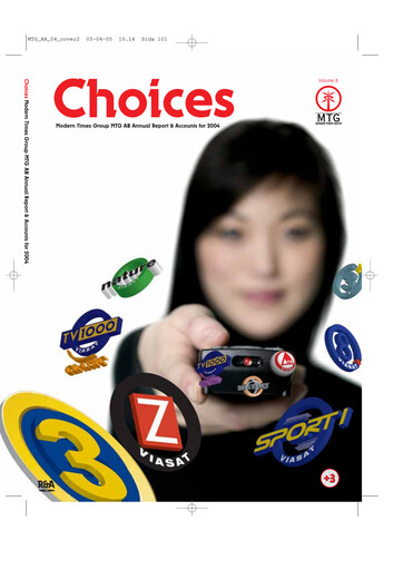 Miniature Modern Times Group (MTG)  Rapport annuel 2004