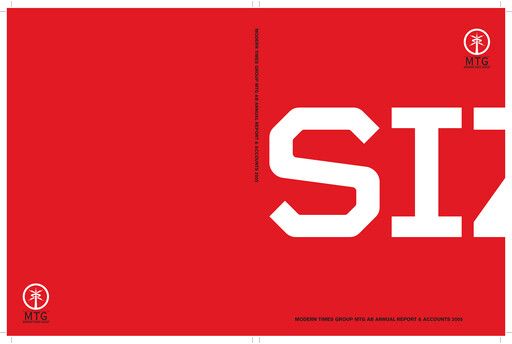 Miniature Modern Times Group (MTG)  Rapport annuel 2005