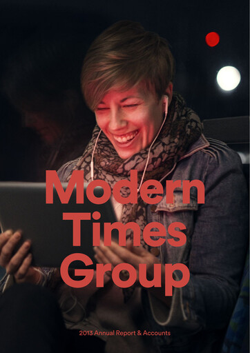 Miniature Modern Times Group (MTG)  Rapport annuel 2013