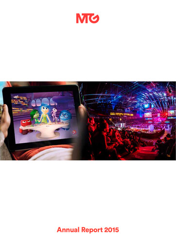 Miniature Modern Times Group (MTG)  Rapport annuel 2015