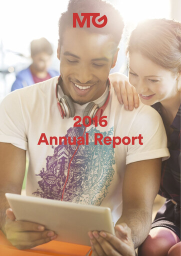 Miniature Modern Times Group (MTG)  Rapport annuel 2016