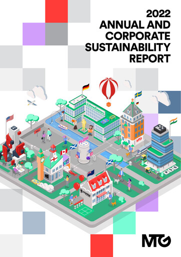 Miniature Modern Times Group (MTG)  Rapport annuel 2022