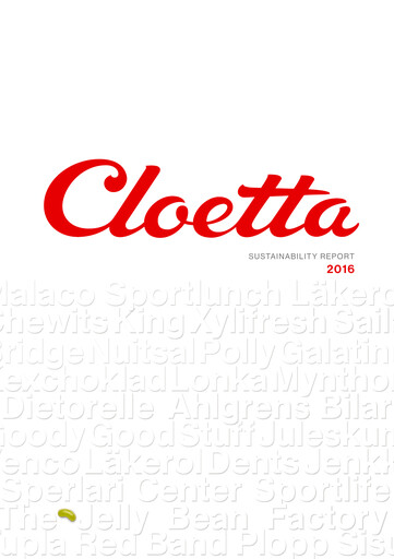 Thumbnail Cloetta Sustainability Report 2016