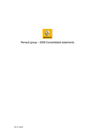 Thumbnail Renault Financial Statement 2009