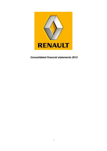 Thumbnail Renault Financial Statement 2013
