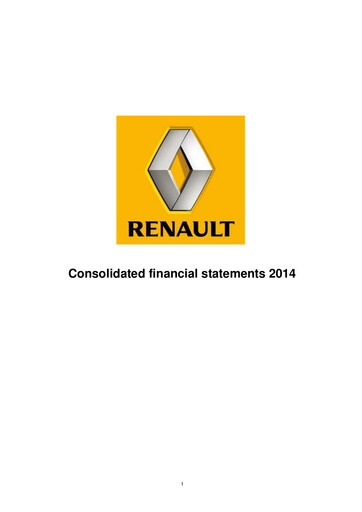 Thumbnail Renault Financial Statement 2014