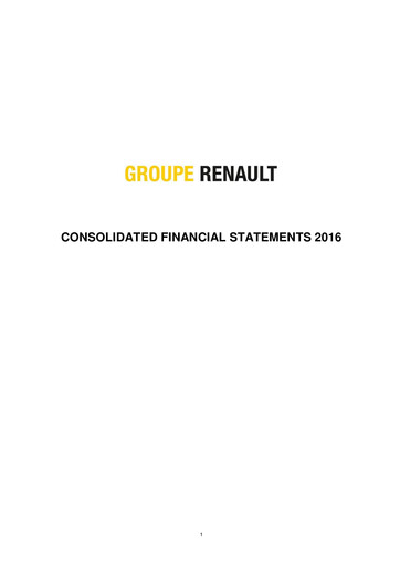 Thumbnail Renault Financial Statement 2016