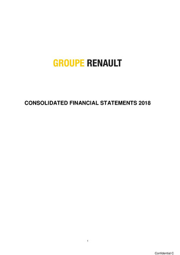 Thumbnail Renault Financial Statement 2018