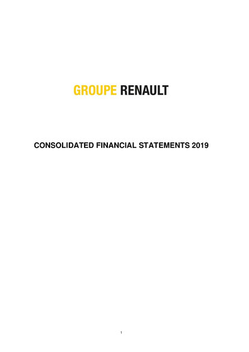 Thumbnail Renault Financial Statement 2019