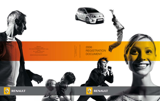 Miniature Renault Document d'enregistrement universel 2006