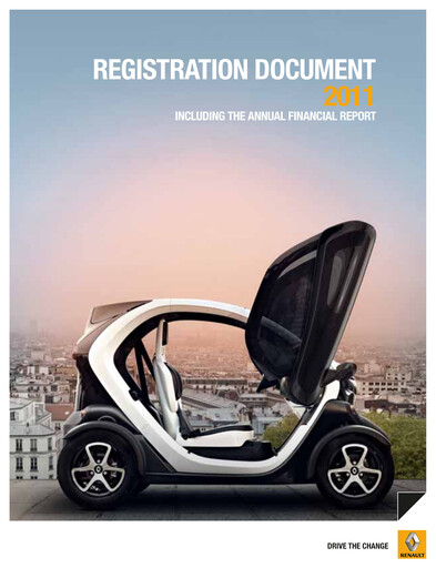 Miniature Renault Document d'enregistrement universel 2011