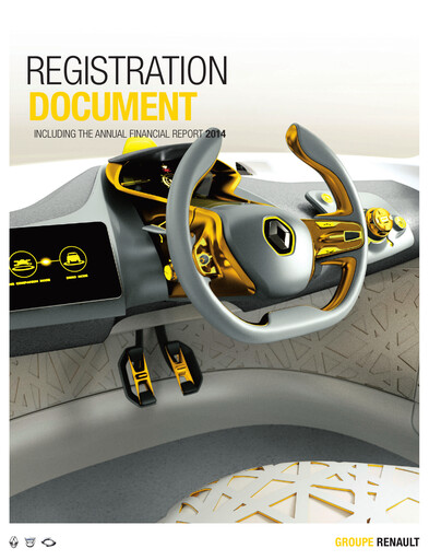 Miniature Renault Document d'enregistrement universel 2014