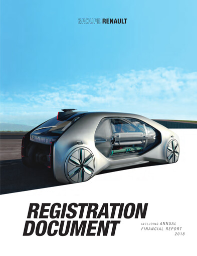 Miniature Renault Document d'enregistrement universel 2018