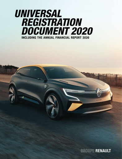 Miniature Renault Document d'enregistrement universel 2020
