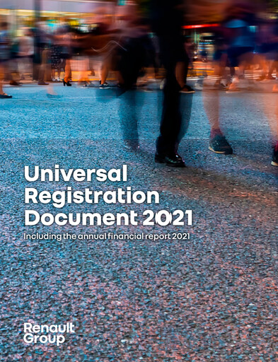 Miniature Renault Document d'enregistrement universel 2021
