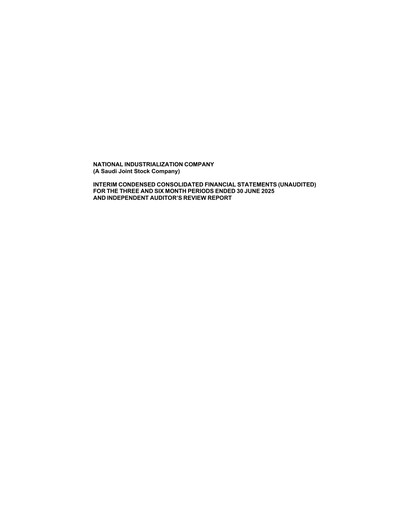 Vorschaubild National Industrialization Company (Saudi Arabia) Quartalsbericht 2025-q2