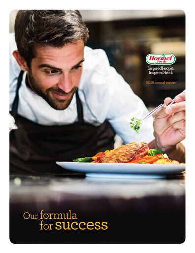 Miniature Hormel Foods Rapport annuel 2018