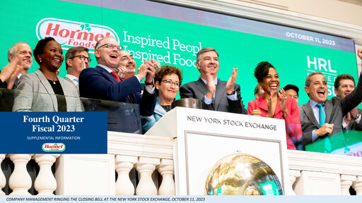Thumbnail Hormel Foods Quarterly Report 2023-q4