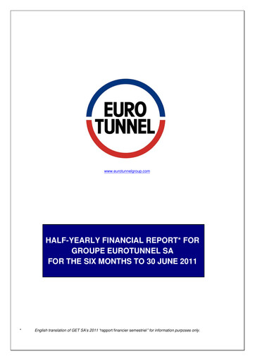 Thumbnail Getlink Financial Report 2011-h1