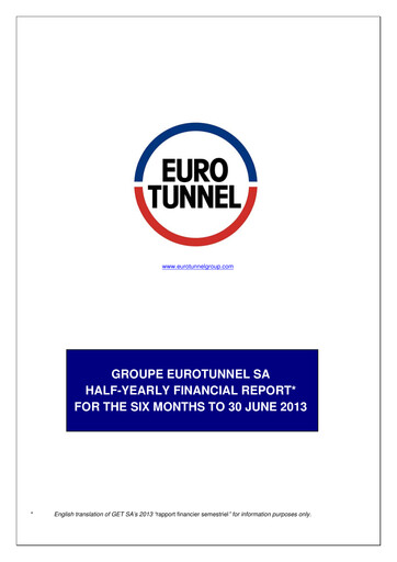 Thumbnail Getlink Half-year Report 2013-h1