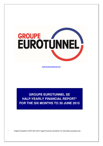Thumbnail Getlink Half-year Report 2015-h1