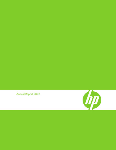 Thumbnail HP Annual Report 2006