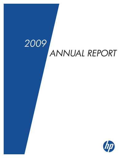 Thumbnail HP Annual Report 2009