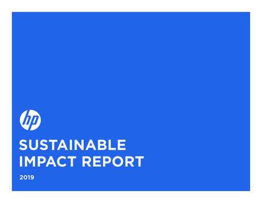 Thumbnail HP Sustainability Report 2019