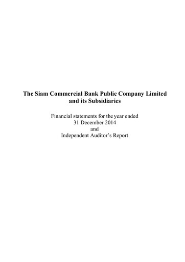 Thumbnail SCB (Siam Commercial Bank)
 Financial Statement 2014