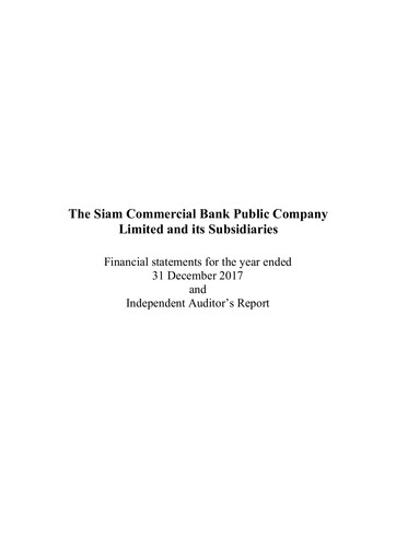 Thumbnail SCB (Siam Commercial Bank)
 Financial Statement 2017