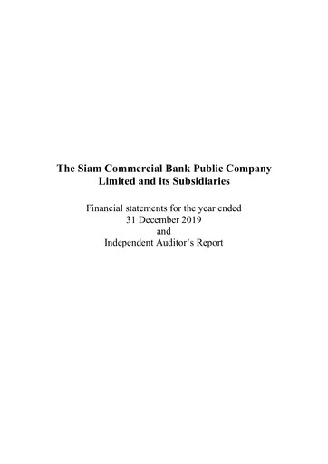 Thumbnail SCB (Siam Commercial Bank)
 Financial Statement 2019