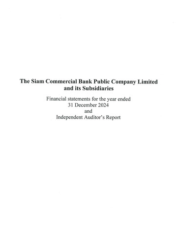 Thumbnail SCB (Siam Commercial Bank)
 Financial Statement 2024
