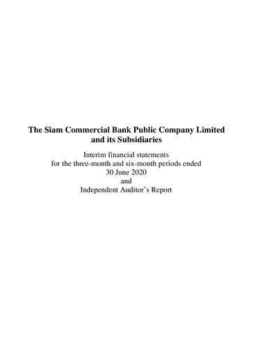 Thumbnail SCB (Siam Commercial Bank)
 Half-year Report 2020-h1