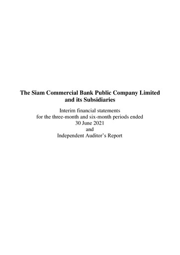 Thumbnail SCB (Siam Commercial Bank)
 Half-year Report 2021-h1
