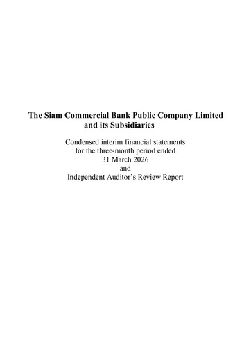 Thumbnail SCB (Siam Commercial Bank)
 Quarterly Report 2026-q1