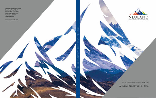 Thumbnail Neuland Laboratories Annual Report 2015-2016