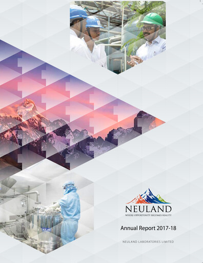 Thumbnail Neuland Laboratories Annual Report 2017-2018