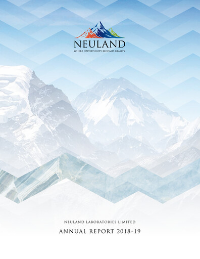 Thumbnail Neuland Laboratories Annual Report 2018-2019