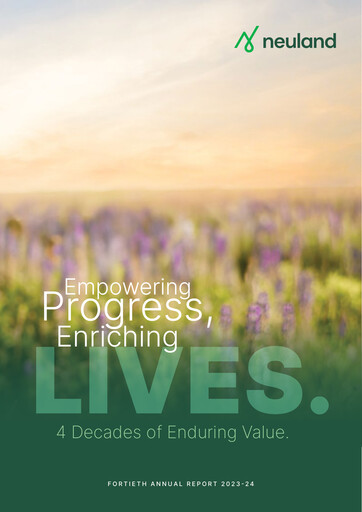 Thumbnail Neuland Laboratories Annual Report 2023-2024