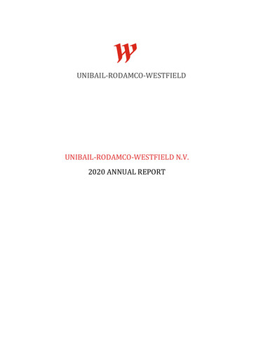 Thumbnail Unibail-Rodamco-Westfield Annual Report 2020