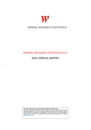 Thumbnail Unibail-Rodamco-Westfield Annual Report 2024