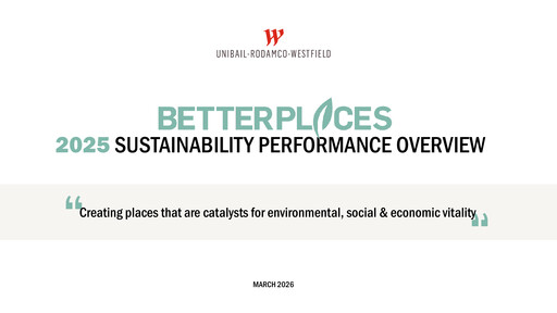 Thumbnail Unibail-Rodamco-Westfield Sustainability Report 2025