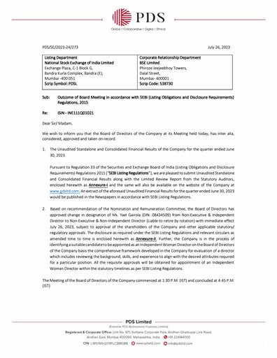 Vorschaubild PDS Multinational Quartalsbericht 2023-q1