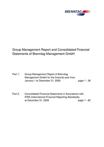 Thumbnail Brenntag Financial Statement 2009