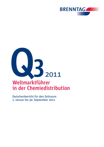 Thumbnail Brenntag Quarterly Report 2011-q3