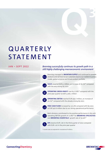 Thumbnail Brenntag Quarterly Report 2022-q3